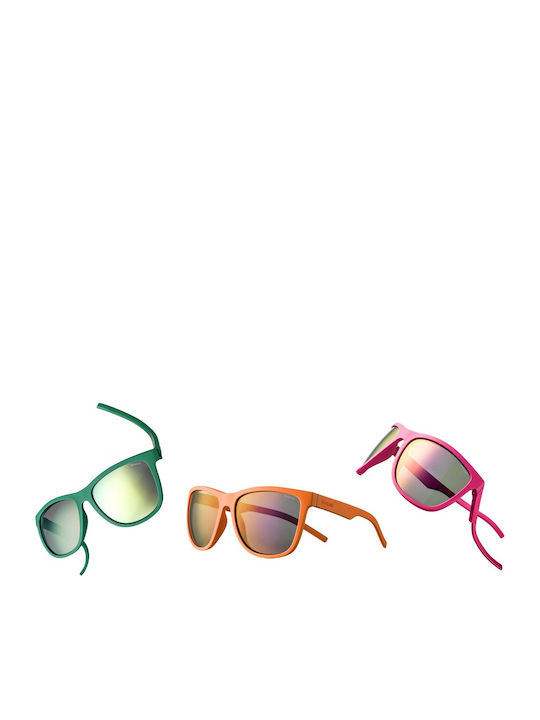 Polaroid Unbreakable Square Kids Sunglasses with Polarized Mirror Lens Pink