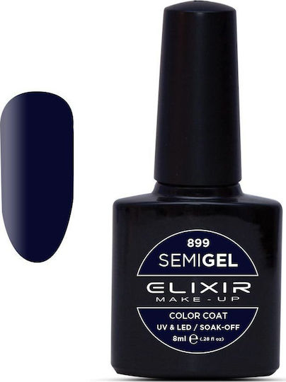 Elixir Semi Gel Semi-Permanent Nail Polish Catalina Blue 899 8ml 842-899