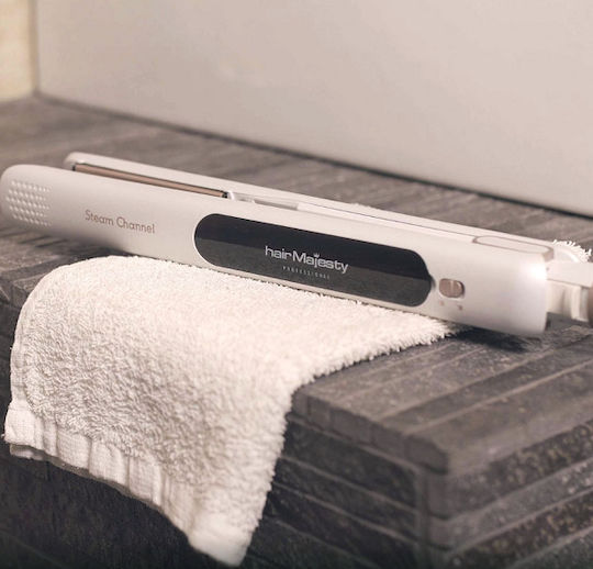 Hair Majesty Steam Channel HM-4022 Πρέσα Μαλλιών με Ατμό και Κεραμικές Πλάκες 48W