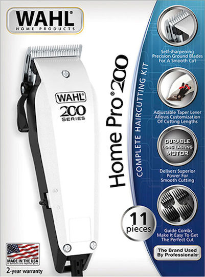 Wahl Professional Home Pro 200 US Επαγγελματική Κουρευτική Μηχανή Λευκή 9247-1116