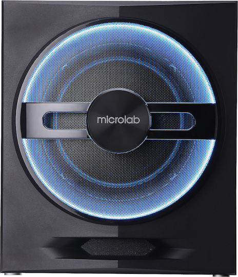 Microlab Τ10 Ασύρματα Ηχεία Υπολογιστή 2.1 με Bluetooth και Ισχύ 56W Μαύρα