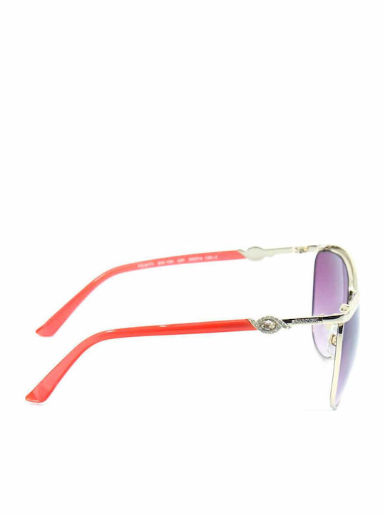 Swarovski Women's Sunglasses with Silver Metal Frame SK0105 32F