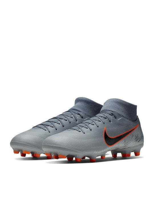 Nike Academy FG Mercurial Superfly 6 FG Футболни Обувки с Бутони Сиви