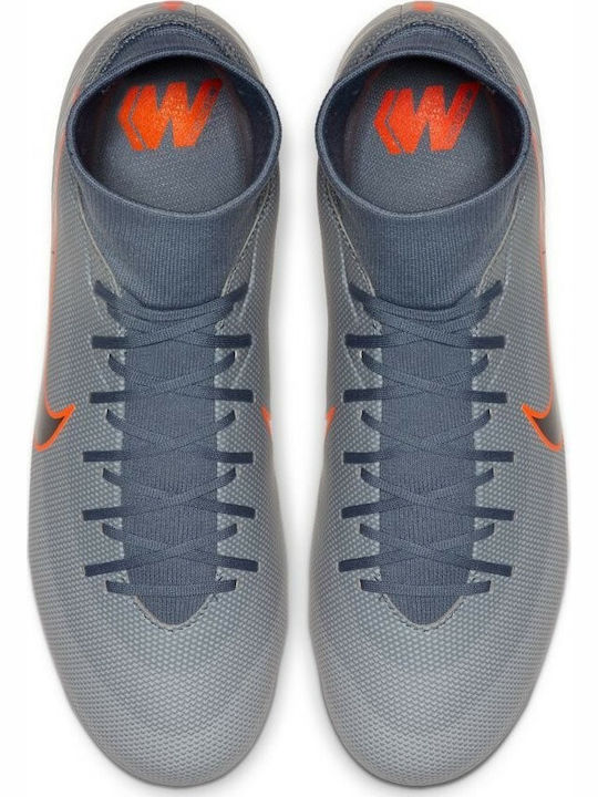 Nike Academy FG Mercurial Superfly 6 FG Футболни Обувки с Бутони Сиви