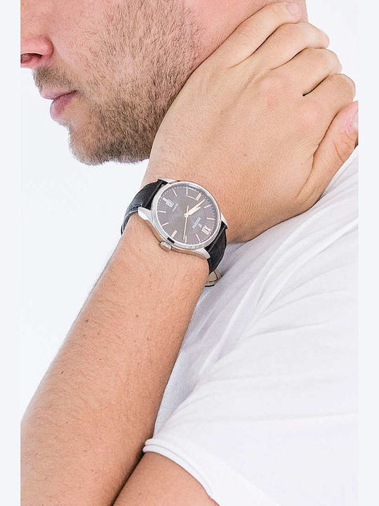 Festina Men's Watch 43mm Battery with Black Leather Strap