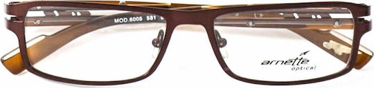 Arnette Μεταλλικός Σκελετός Γυαλιών Καφέ AN6005 581