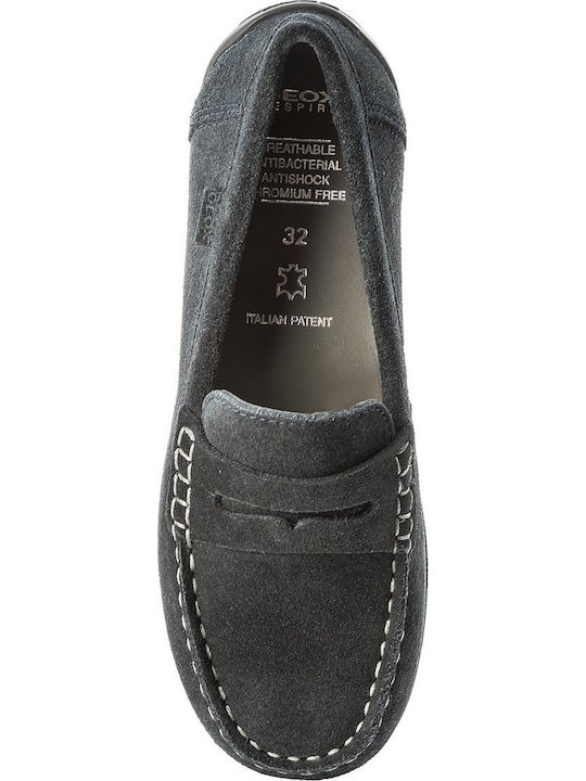 Boys Anatomic Suede Slip-On Moccasins New Fast Navy Blue J826CA 00022 C4002