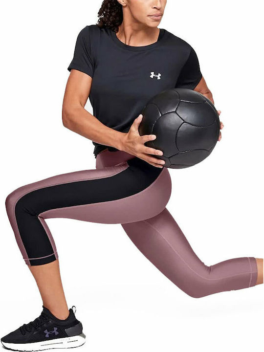 HeatGear Capri Обучение Дамско Дълго Колан Стягане Червено