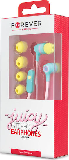 Forever JSE-200 In-ear Handsfree with 3.5mm Connector Pink