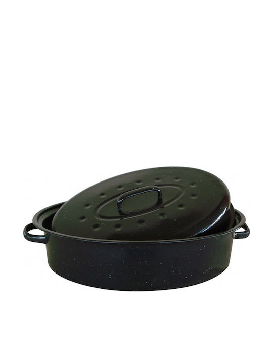 Ankor Oval Aluminum Dutch Oven with Grill 42x32cm