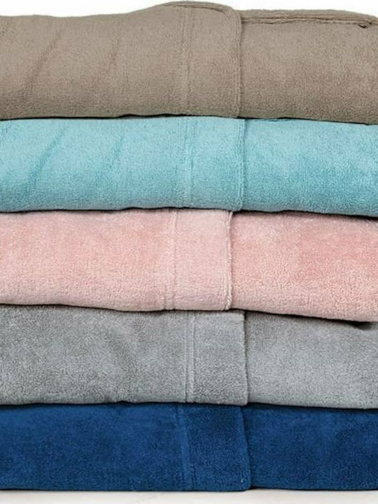 Nef-Nef Homeware Comfort Bathrobe with Hood Grey 450gr/m² 020211