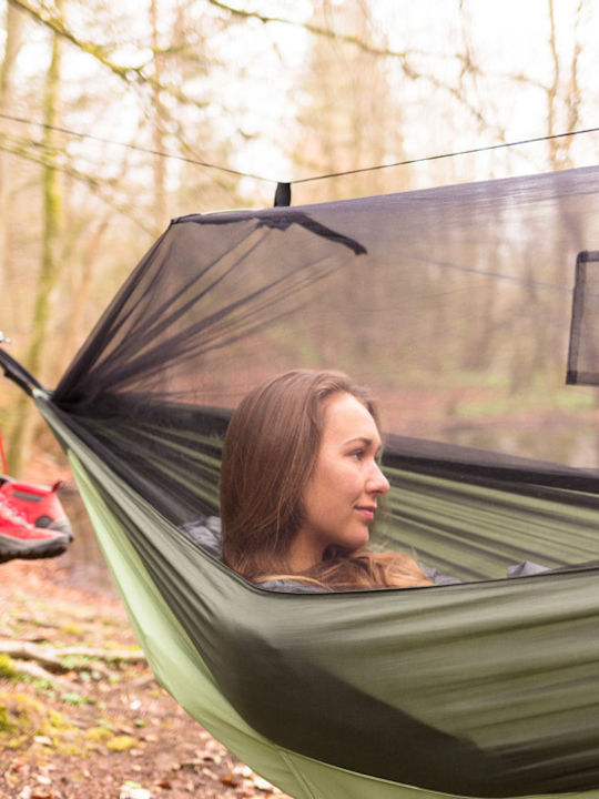 Amazonas Moskito Traveller Thermo Parachute Single Hammock Green 275x140cm