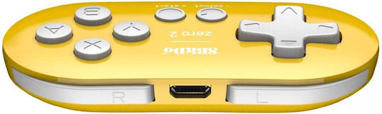8Bitdo Zero 2 Wireless Gamepad for Switch Yellow