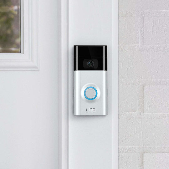 Ring Video Hauskommunikation Türglocke Wi-Fi Kompatibel mit Alexa Silbern
