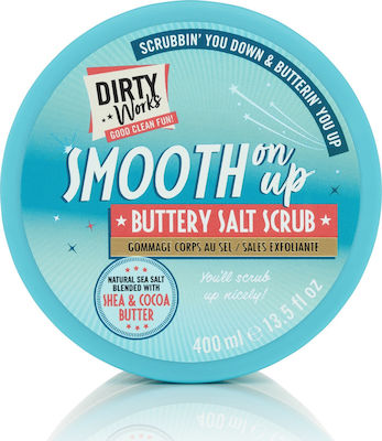 Dirty Works Smooth on up Buttery Salt Scrub for Body 400ml