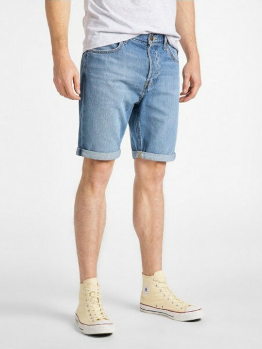 Lee Herrenshorts Jeans Hellblau