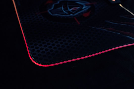 Zeroground Shinto Extreme v2 Gaming Mouse Pad Medium 350mm with RGB Lighting Black MP-1900G