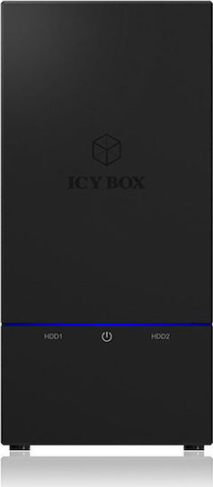 Icy Box Icy Box Case for 2 Hard Drives 3.5" SATA III with Connection USB 3.0 60045