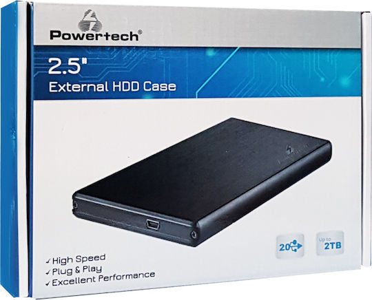 Powertech Θήκη για Σκληρό Δίσκο 2.5" SATA III με σύνδεση USB2.0