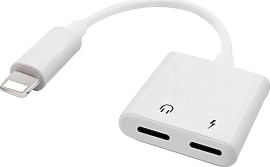 Lamtech Convertor Lightning masculin în Lightning 2x femelă Alb 1buc LAM020731