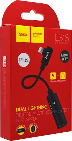 Hoco LS18 Converter Lightning male to Lightning 2x female 1pcs