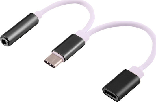 Converter USB-C male to 3.5mm / USB-C female 1pcs