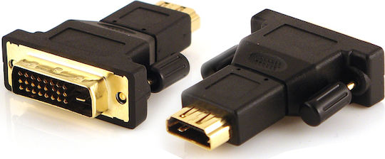 Μετατροπέας DVI-D male σε HDMI female 1τμχ