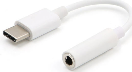 Haitronic Convertor USB-C masculin în 3.5mm feminin Alb 1buc LE408