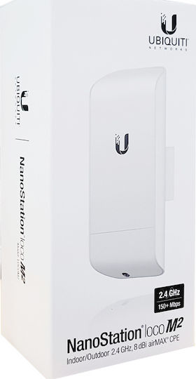 Ubiquiti NanoStation Loco M2 Εξωτερική Κεραία WiFi Sectorial 8dBi με σύνδεση Ethernet
