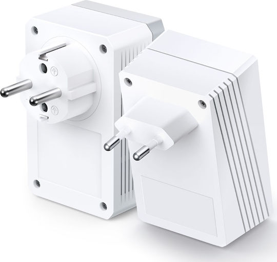 TP-LINK TL-WPA4226KIT v4 Powerline Double Wi‑Fi 4 with Passthrough Socket and 2 Ethernet Ports