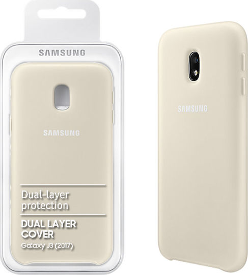 Samsung Задна корица Силикон Златист (Galaxy J3 2017)