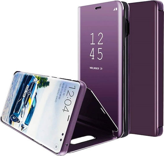 Книга Изкуствена кожа / Пластмаса Лилав (Galaxy A20e)
