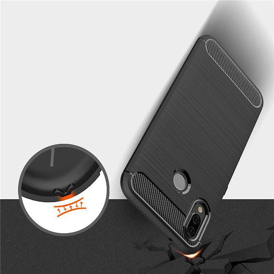 Hurtel Nova 3e Back Cover Σιλικόνης Μαύρο (Huawei P20 Lite)
