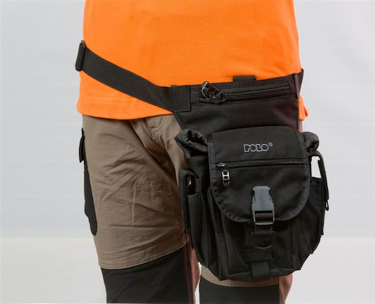 Polo Gun Military Pouch Thigh Black 3lt
