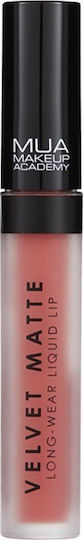 MUA Velvet Matte Long-Wear Liquid Lip Long Lasting Liquid Lipstick Matte Halcyon 3ml
