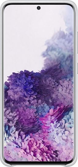Samsung Leather Cover Umschlag Rückseite Synthetisches Leder Gray (Galaxy S20)