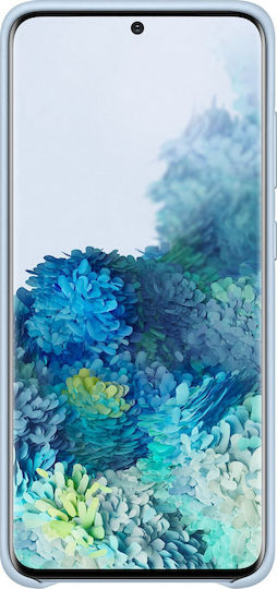Samsung Leather Cover Back Cover Synthetic Leather Light Blue (Galaxy S20)