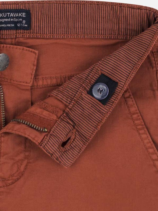 Mayoral Boys Fabric Chino Trouser Orange