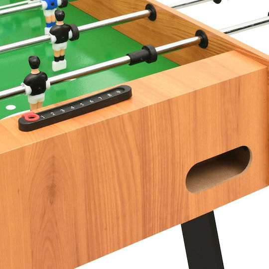vidaXL Επιδαπέδιο Ποδοσφαιράκι Ξύλινο Πτυσσόμενο με Τηλεσκοπικές Ράβδους