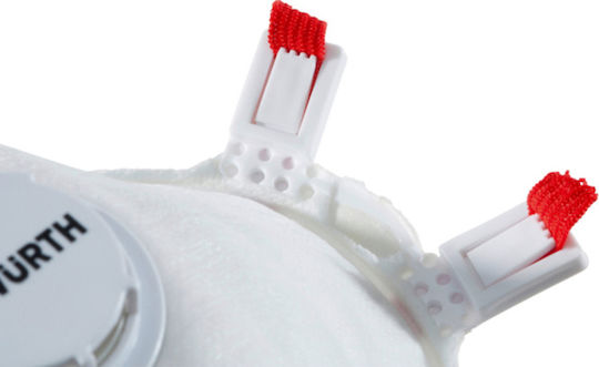 Wurth Maske Halbes Gesicht CM 3000 V FFP3 NR D Weiß 5Stück