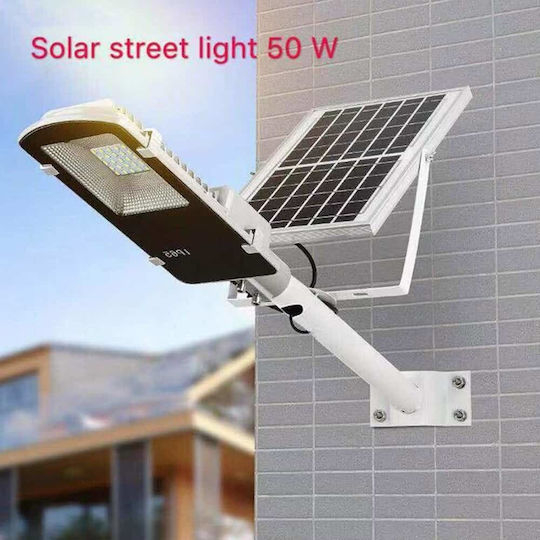 Street Solar Light 50W 5800lm Cold White 6500K with Photocell and Remote Control IP65
