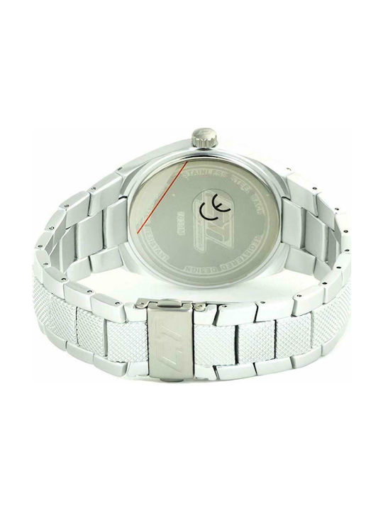 Chronotech Watch Battery with Silver Metal Bracelet CC7039M-02M