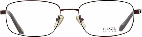 Lozza Metal Eyeglass Frame Burgundy 1482 I74