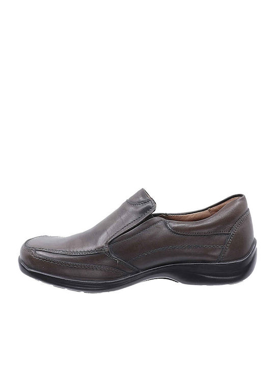 Boxer Men's Leather Casual Shoes Brown