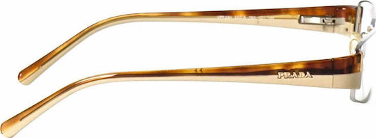 Prada Women's Silver Prescription Eyeglass Frame 53H 78S101