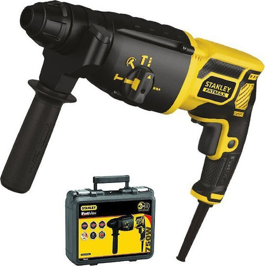 Stanley Κρουστικό Σκαπτικό Πιστολέτο Ρεύματος 750W με Υποδοχή SDS Plus FME500K