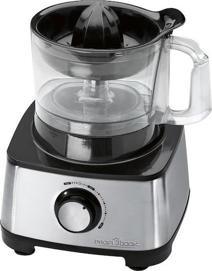 Profi Cook PC-KM1063 Πολυμίξερ 1200W με Κάδο 1.75lt και Κανάτα Μπλέντερ Ασημί