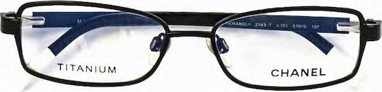 Chanel Metal Eyeglass Frame Black 2143-T 101