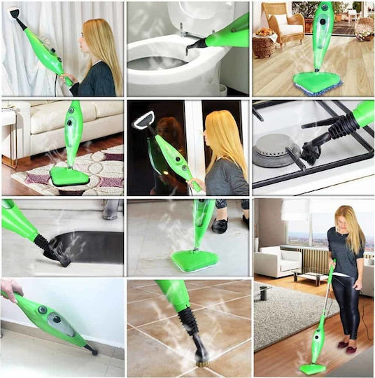Factory H2O Steam MOP x12 Steam Cleaner 3.5bar with Stick Handle