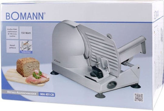Bomann MA 451 CB Κόφτης Αλλαντικών 150W Ασημί